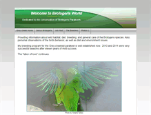 Tablet Screenshot of greycheekparakeet.com